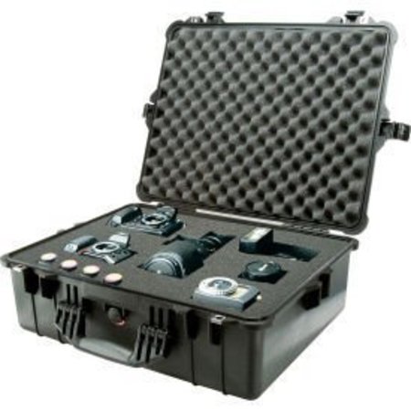 Pelican 1600 Watertight Large Case With Foam 24-3/8"" x 19-3/8"" x 8-13/16"", Black -  PELICAN PRODUCTS